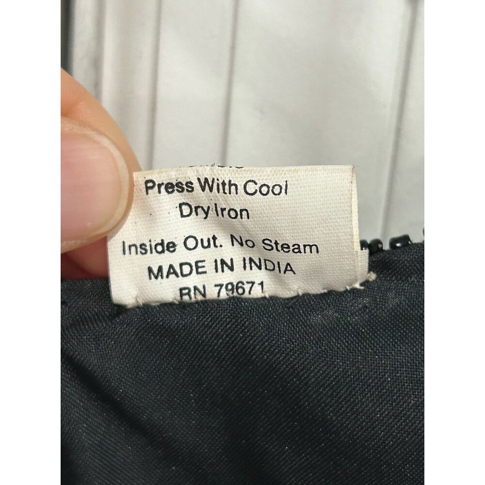 Vintage Stenay Black Sequin Beaded Top Colorful Embellishments Artsy Bold - Picture 7 of 10